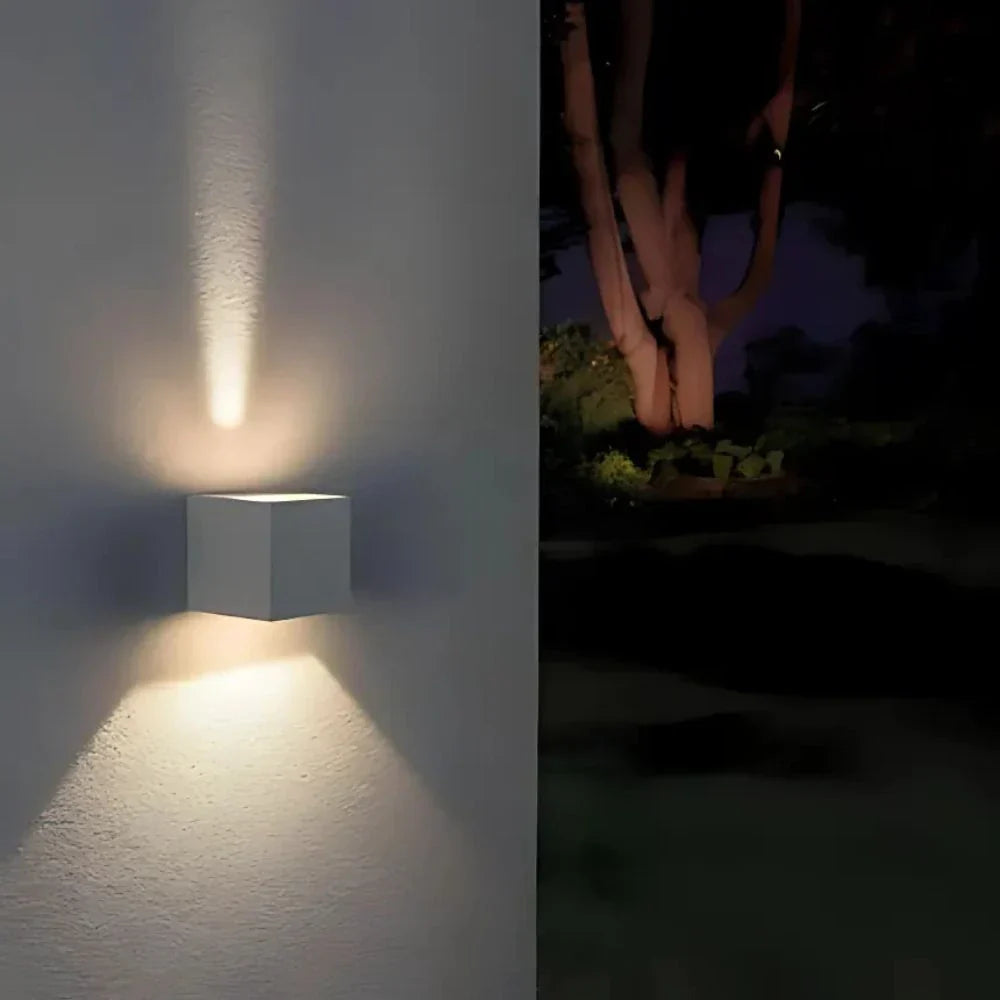 Vägglampa Svart Aluminium Justerbar Kub LED