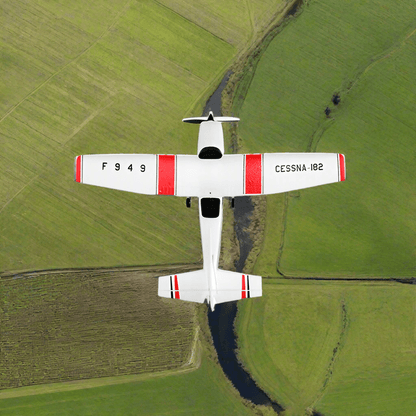 Fjärrstyrd leksaksplan med stabiliserad flygning