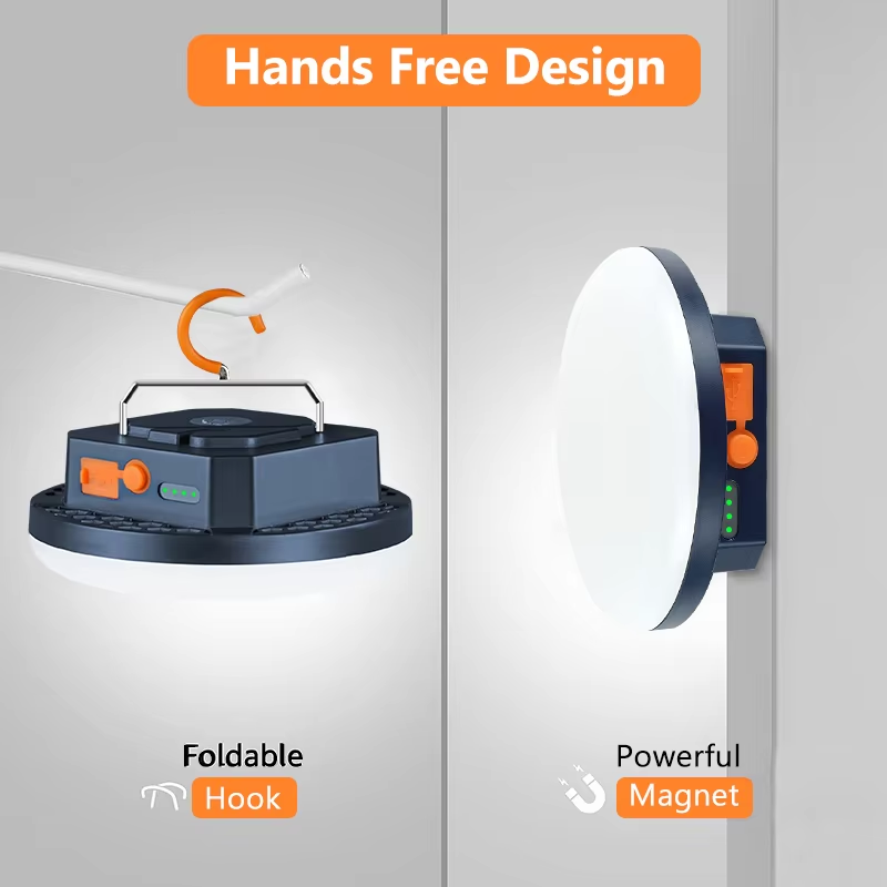 Campinglampa med uppladdningsbart LED-ljus