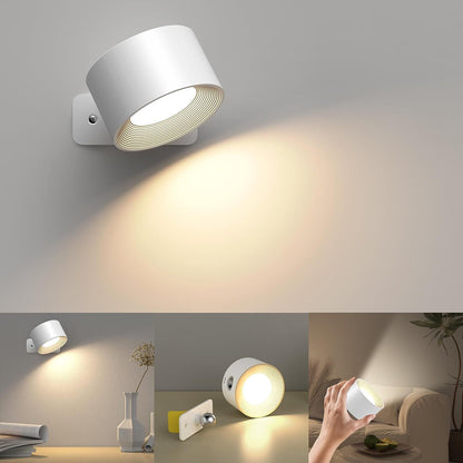 LED Vägglampa med Fjärrkontroll och Dimmbar Inställningar
