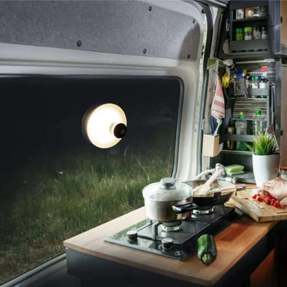 Vägglampa med uppladdningsbar sugmontering LED