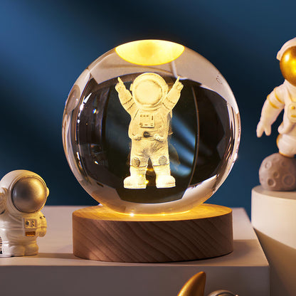 3D Kristallkulor LED Ljus