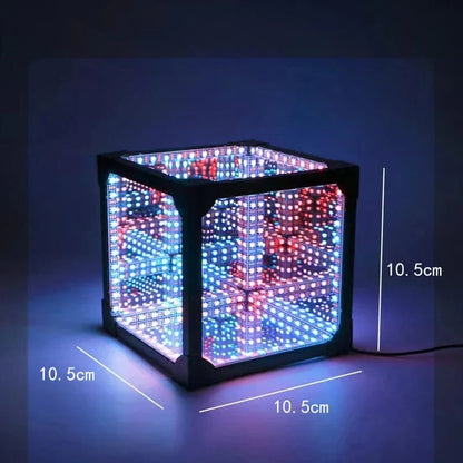 3D Kub Abyss Skrivbord Atmosfär Ljus