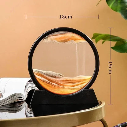 3D Sandur H glaskropp Rörlig Sand