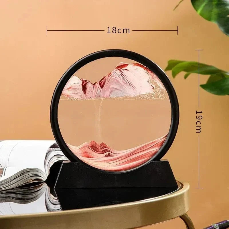 3D Sandur H glaskropp Rörlig Sand