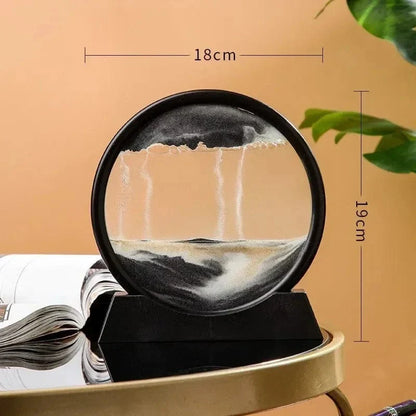 3D Sandur H glaskropp Rörlig Sand