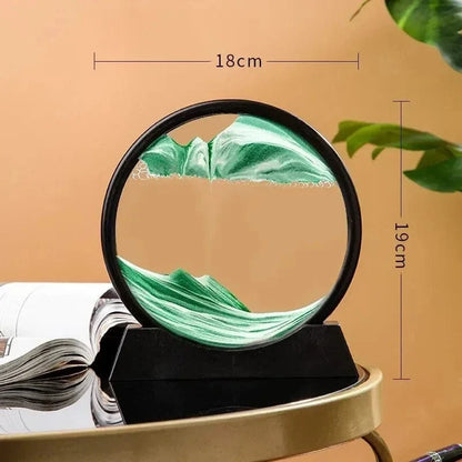 3D Sandur H glaskropp Rörlig Sand