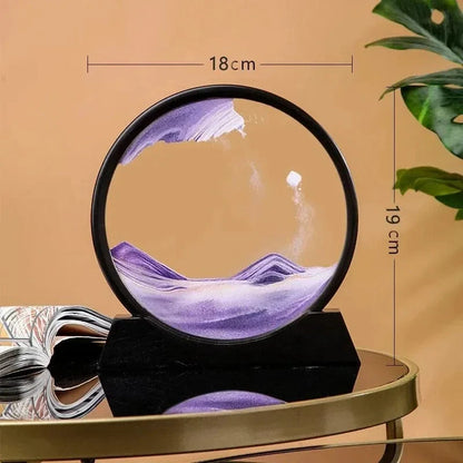 3D Sandur H glaskropp Rörlig Sand