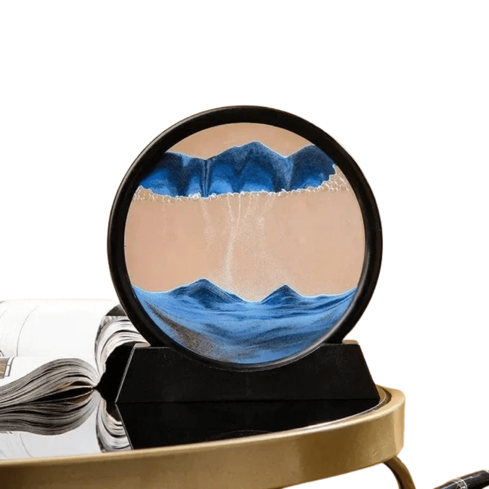 3D Sandur H glaskropp Rörlig Sand