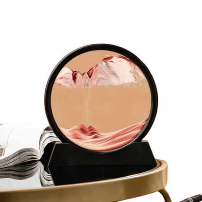 3D Sandur H glaskropp Rörlig Sand