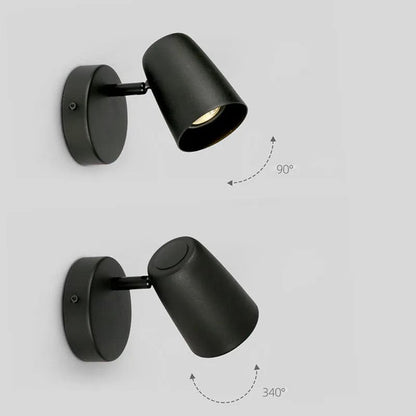 5W LED Vägglampa - Justerbar Fäste - Vikbar Rotation - Varm/Kall Vit - Aluminiumkropp - Modern Design