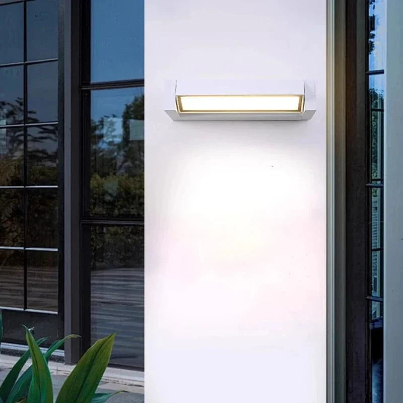 Justerbar utomhusvägglampa, vattentät aluminium utomhusbelysning för trädgård och patio, modern utomhusväggbelysning