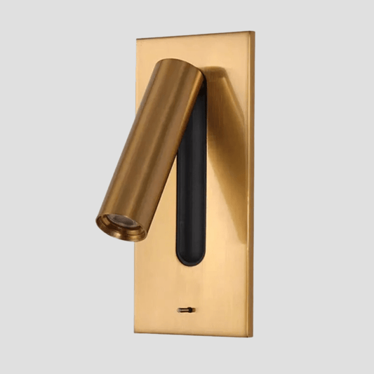 Justerbar USB-laddningsvägglampa med 350° rotation – Modern vägglampa för nattduksbord och hotellanvändning