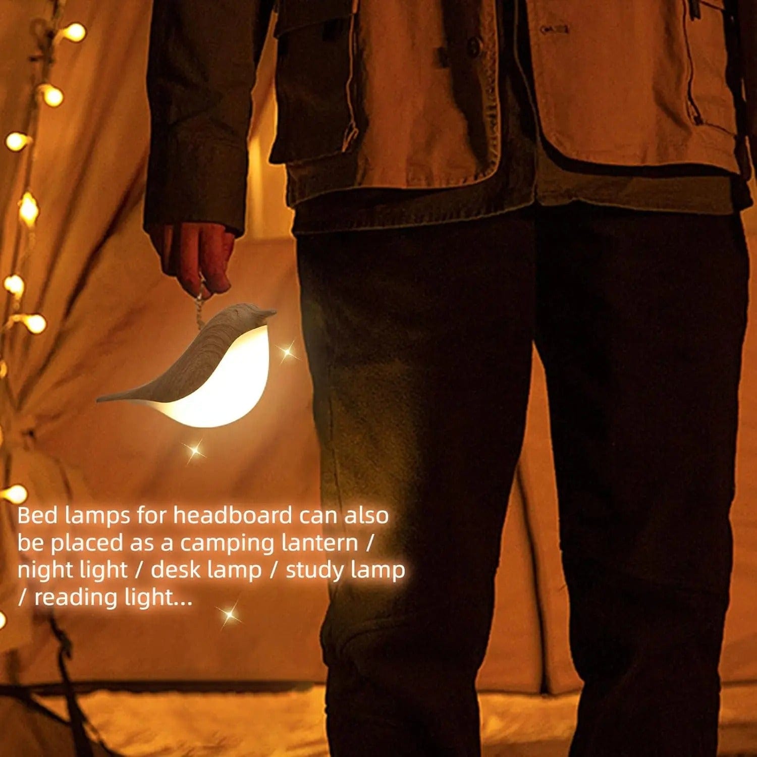 Fågel Laddningsbar Nattlampa