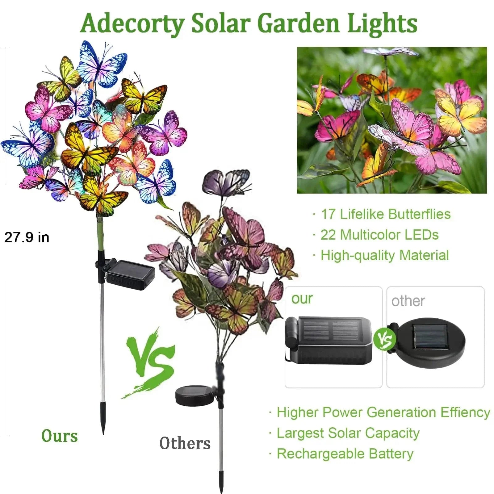 Butterfly Solar Garden Light