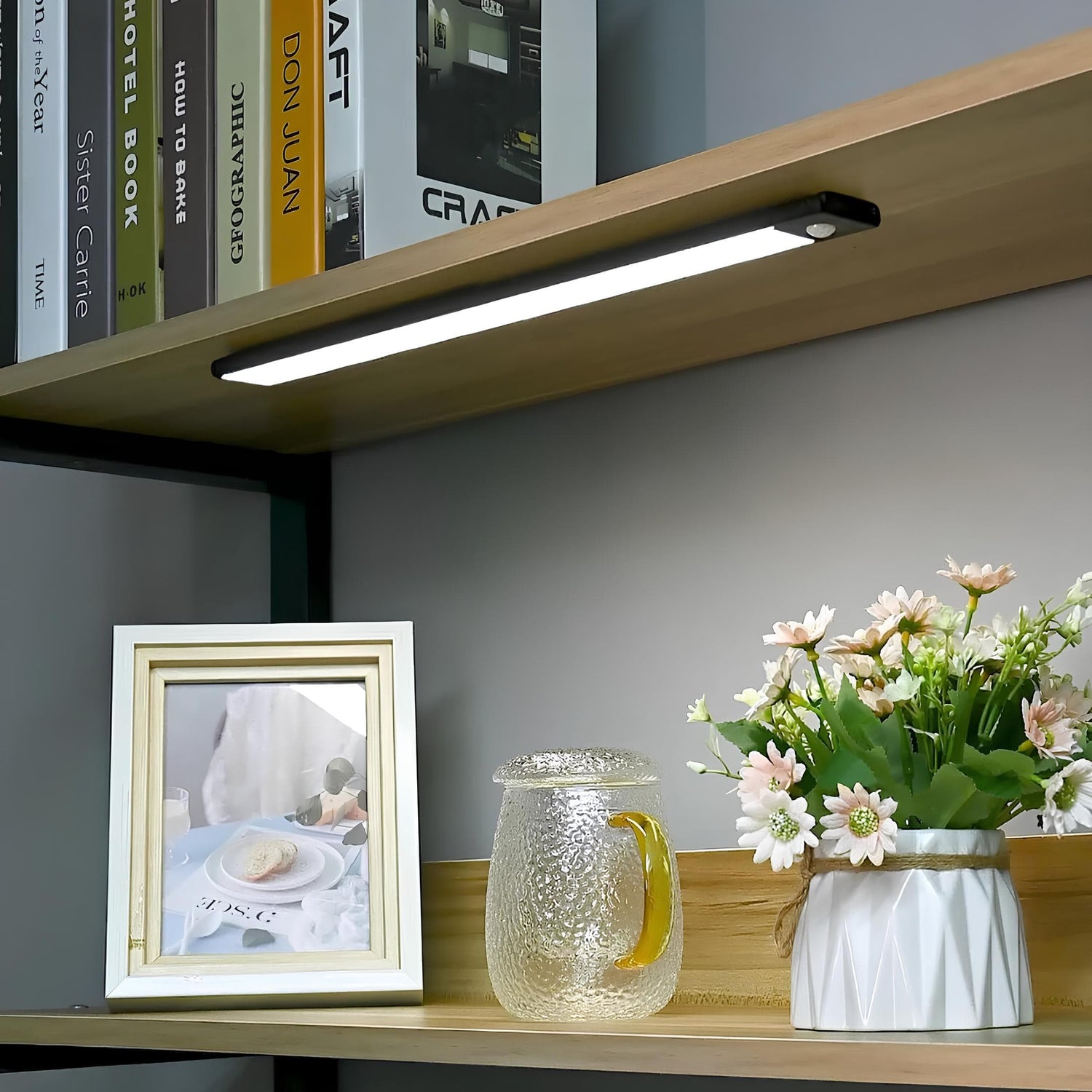 Uppladdningsbar rörelsesensor LED-skåpbelysning - Under skåpbelysning med rörelsesensor