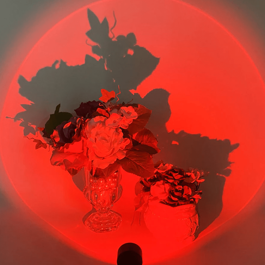 Färgförändrande solnedgångslampa USB-driven