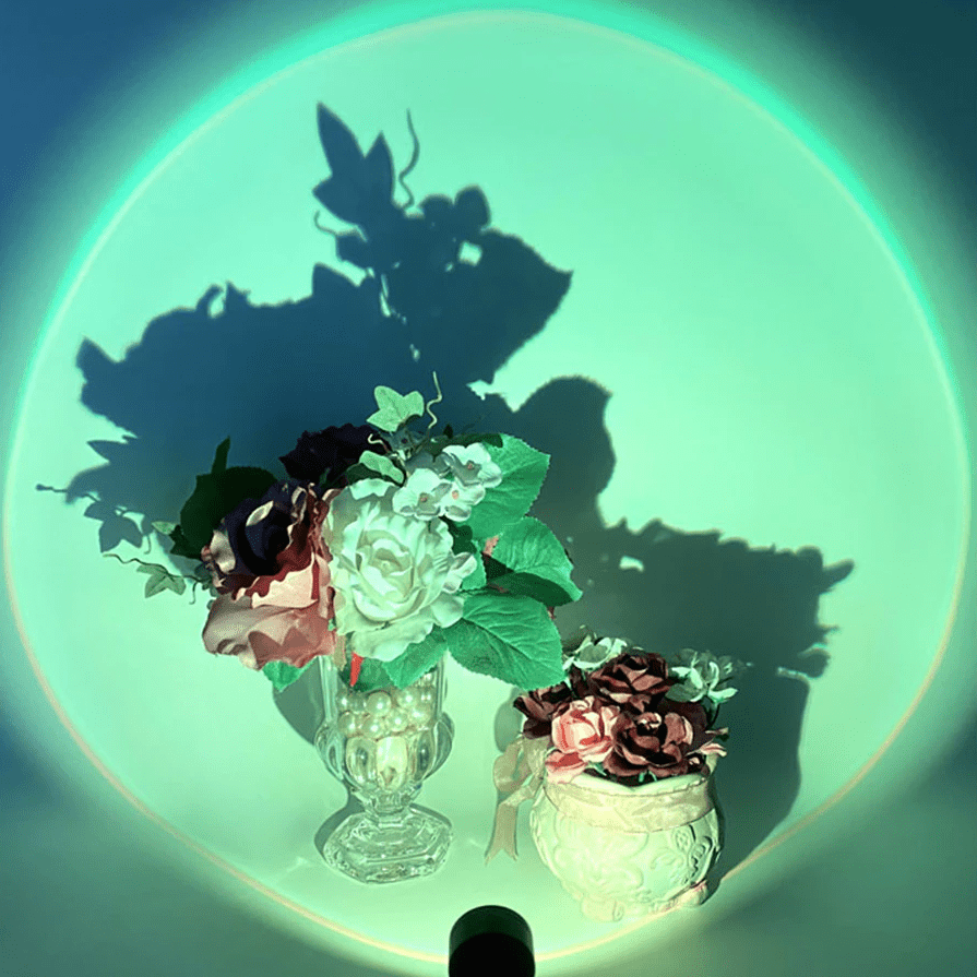 Färgförändrande solnedgångslampa USB-driven