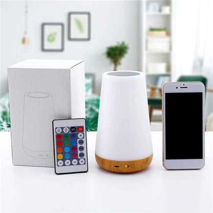 Portabel RGB Touch Lampa - USB Laddningsbar Sänglampa