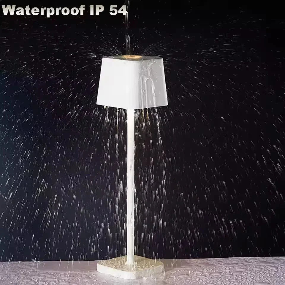 Trådlös LED Bordslampa – Uppladdningsbar - Varmvit - Steglös Dimming - Aluminium - Inomhusbelysning