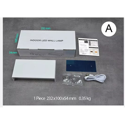Trådlös LED-vägglampa med touchkontroll – Uppladdningsbar - Dimbar - Minimalistisk design - Tre färgtemperaturer - Inomhusbruk