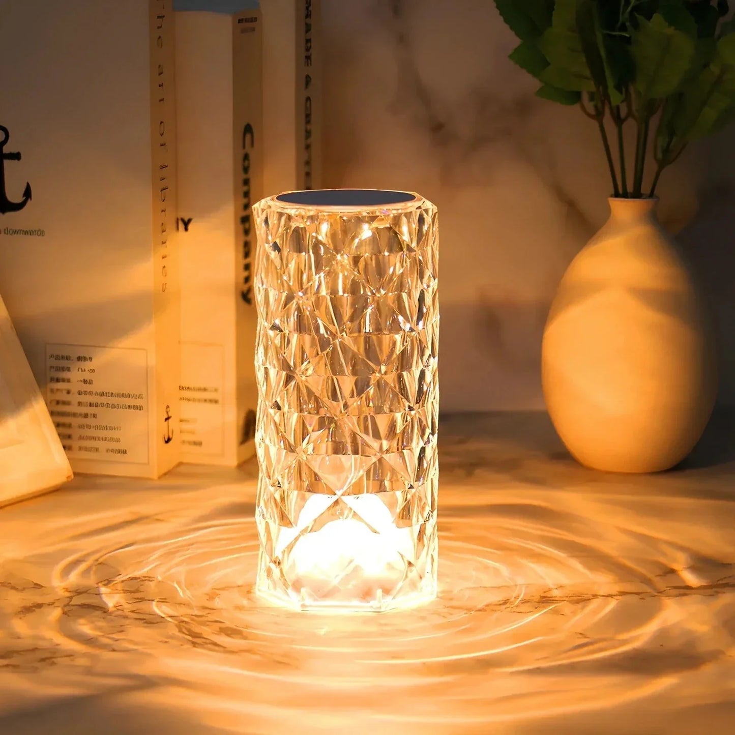 Crystal Touch Elegant Rechargeable Table Lamp