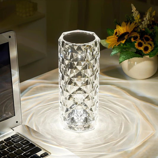 Crystal Touch Elegant Rechargeable Table Lamp