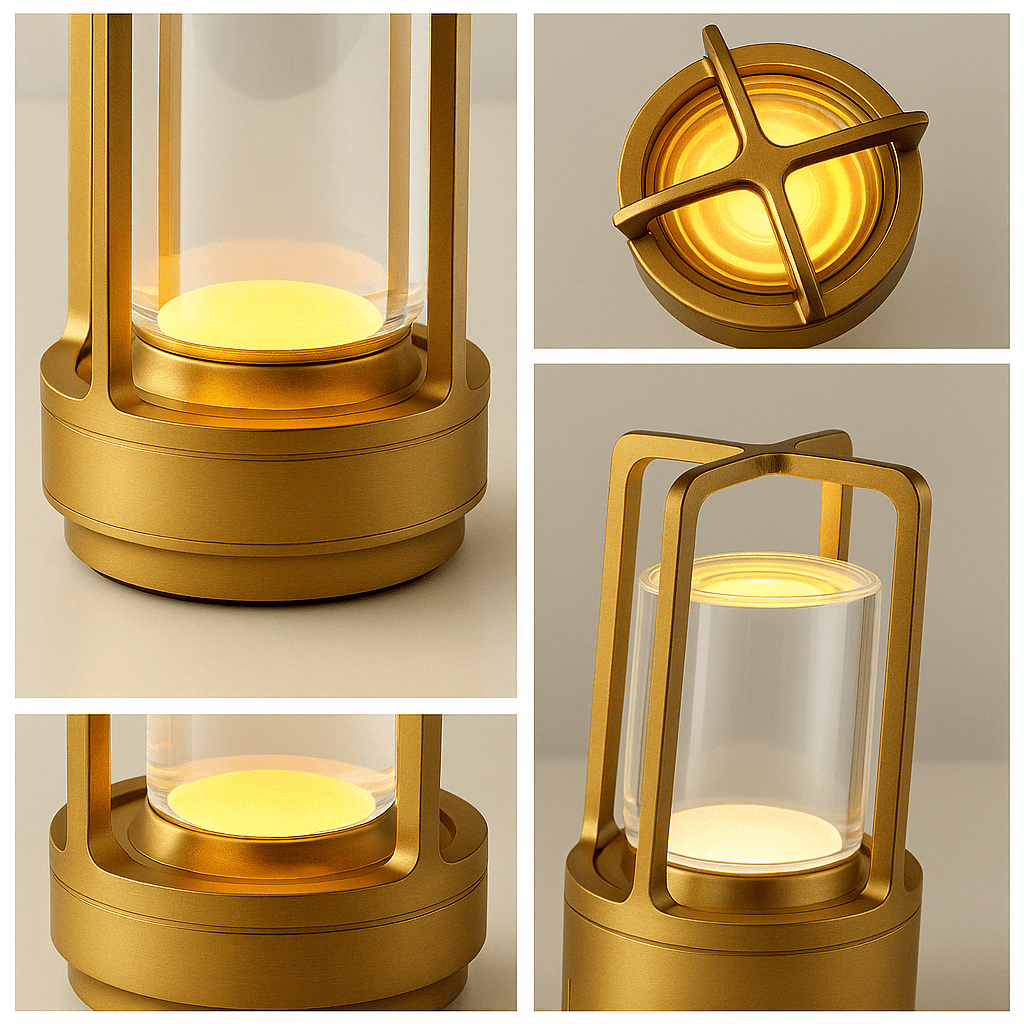 Crystal Touch Laddningsbar Bordslampa