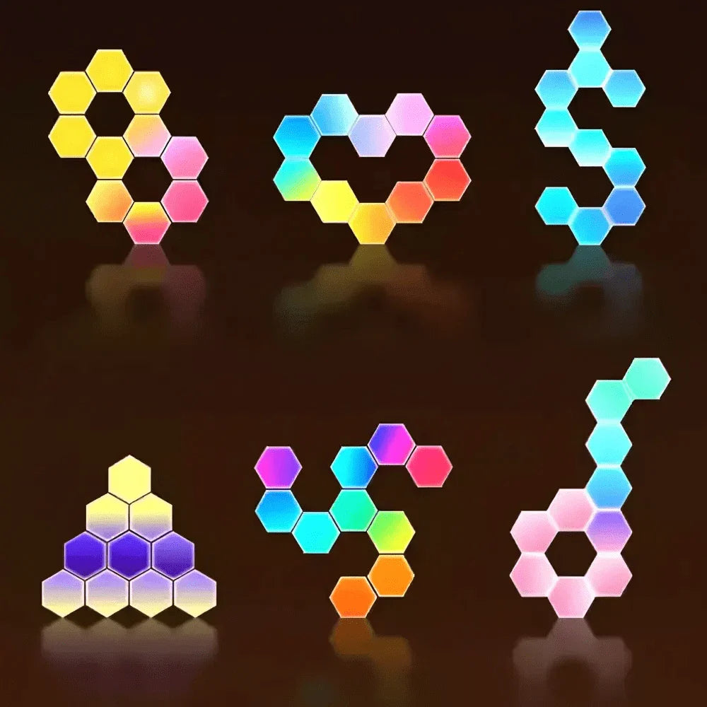 Anpassningsbara LED Hexagon Vägglampor