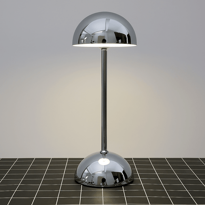 Dimbar Krom Finish LED Uppladdningsbar Bordslampa