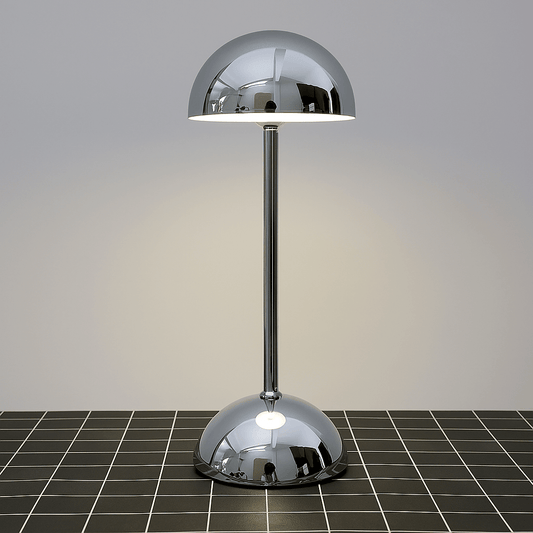 Dimbar Krom Finish LED Uppladdningsbar Bordslampa