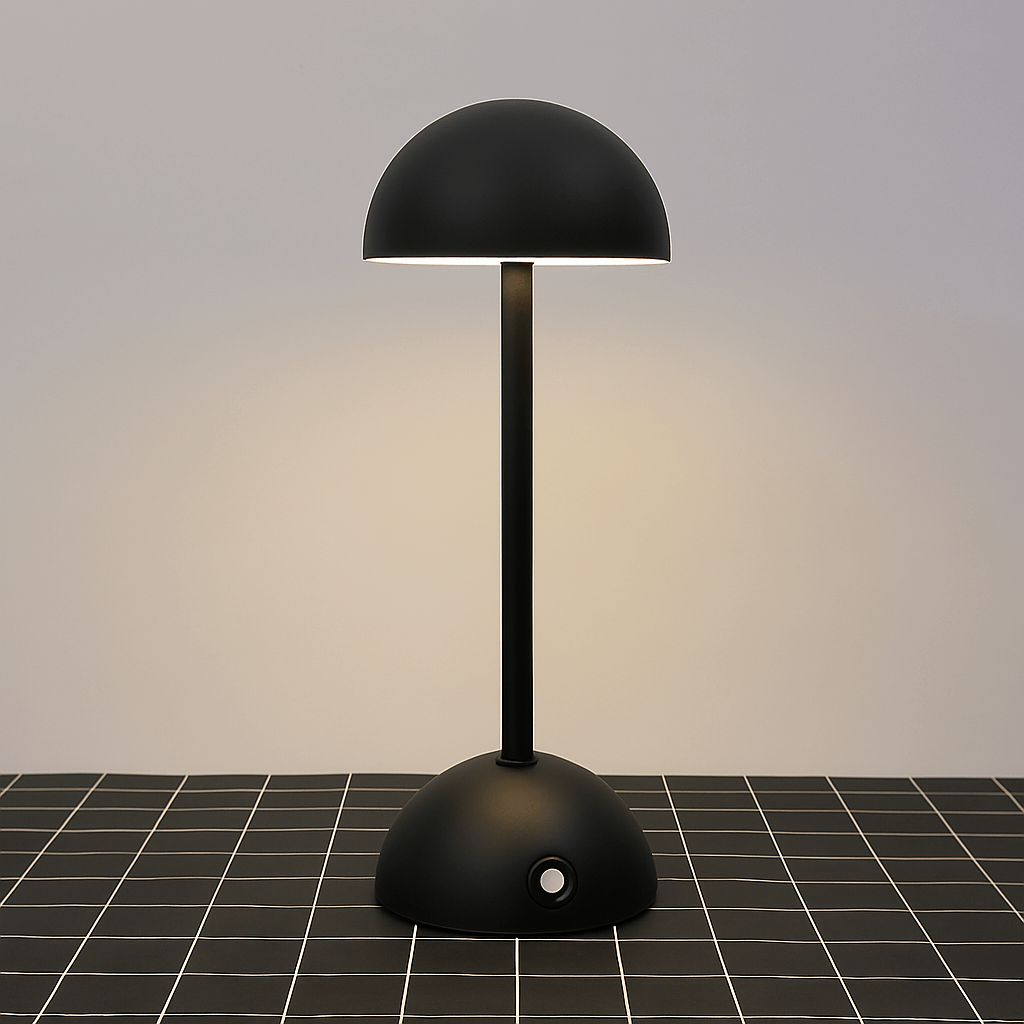 Dimbar Krom Finish LED Uppladdningsbar Bordslampa