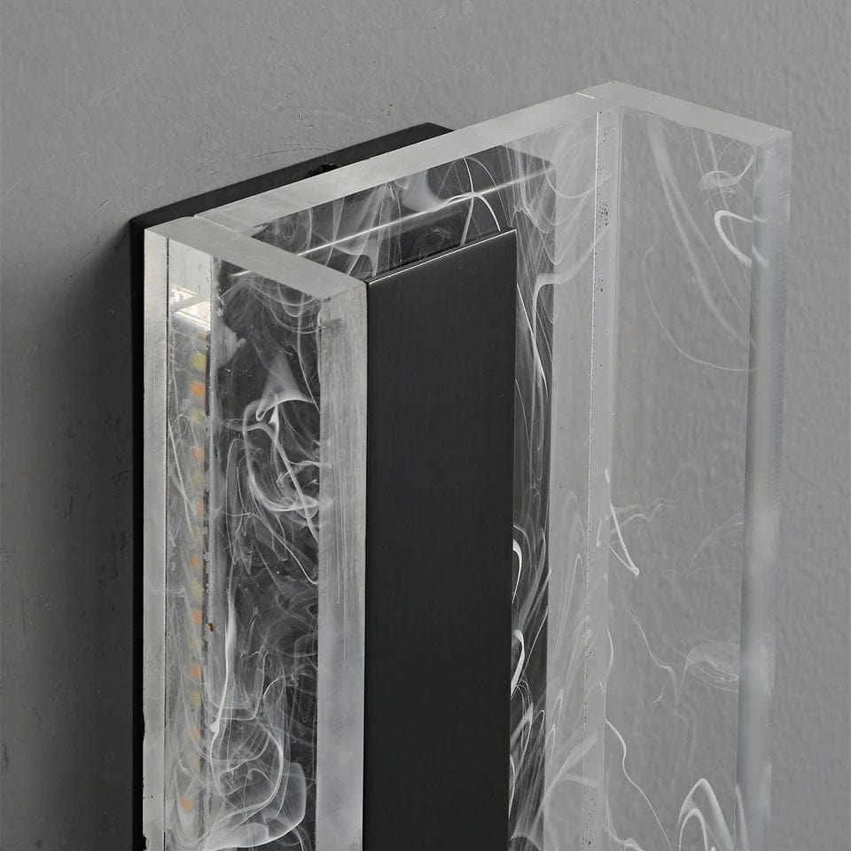 Dimbar LED Vägglampa, 12W Modern Akryl- och Kopparvägglampa för Vardagsrum och Sovrum Belysning