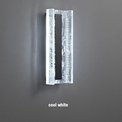 Dimbar LED Vägglampa, 12W Modern Akryl- och Kopparvägglampa för Vardagsrum och Sovrum Belysning