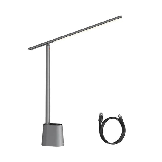 Dimbar Uppladdningsbar LED Skrivbordslampa – Fällbar Design - Smart Anpassningsbar Ljusstyrka - 180° Rotation - Justerbar Färgtemperatur - Ögonskydd