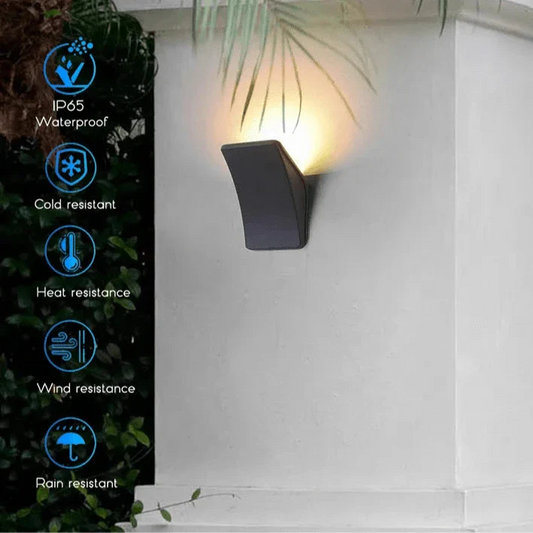 Dual Head Utomhus Vägglampa - IP65 Vattentät LED Utomhuslykta för Trädgård och Terrass Upp- och Nedljus