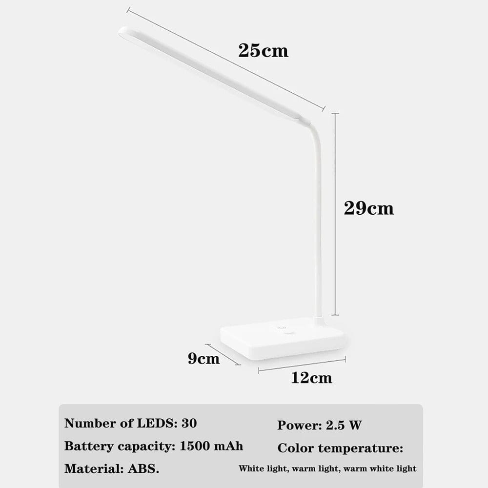 Flexibel Arm USB Laddningsbar Skrivbordslampa
