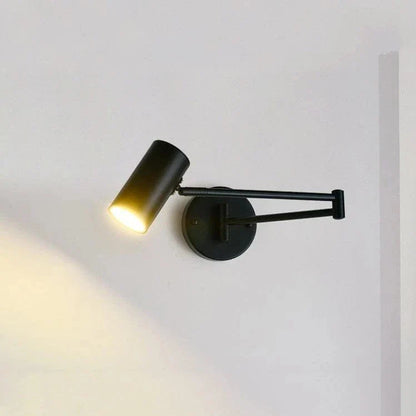 Fällbar LED-vägglampa med teleskopisk design – Justerbar - Modern nordisk stil - Idealisk för sovrum - Vardagsrum - Väggmonterad