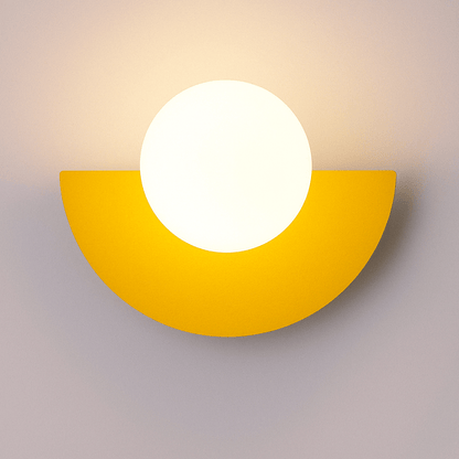 Frosted Globe Smidesjärn Vägglampa