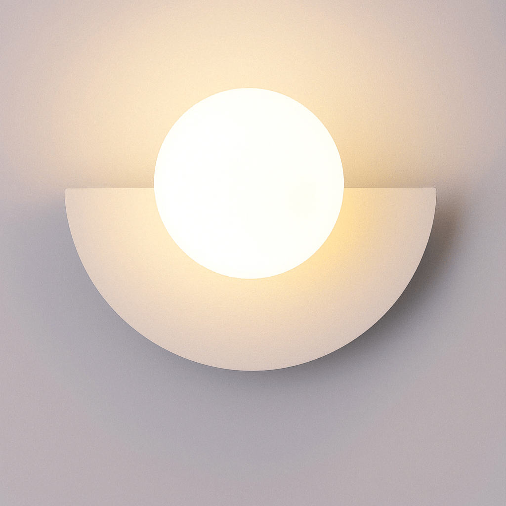 Frosted Globe Smidesjärn Vägglampa