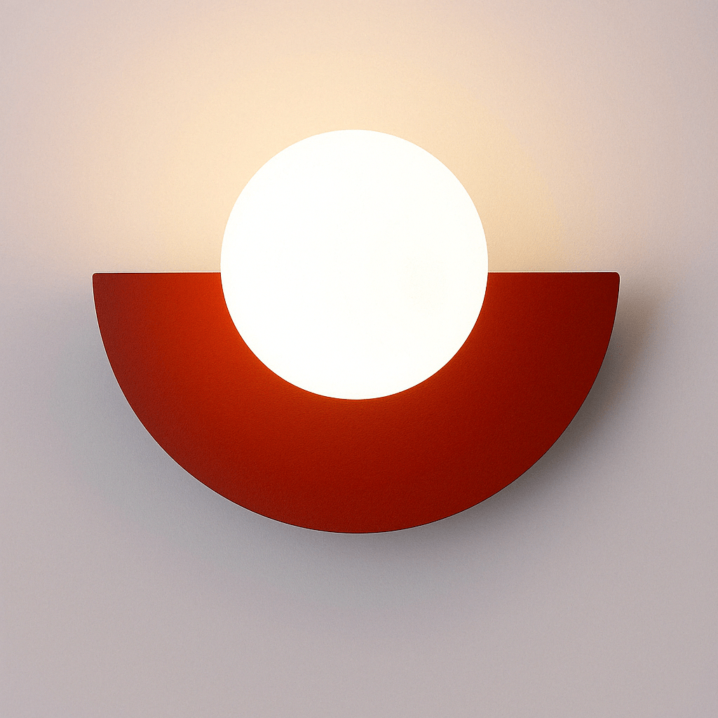 Frosted Globe Smidesjärn Vägglampa