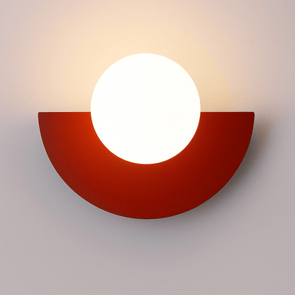 Frosted Globe Smidesjärn Vägglampa