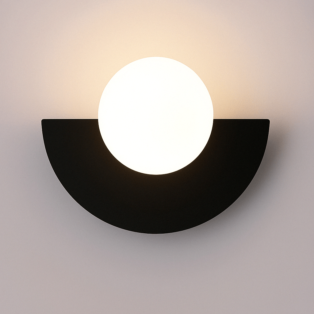 Frosted Globe Smidesjärn Vägglampa