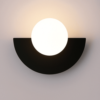 Frosted Globe Smidesjärn Vägglampa