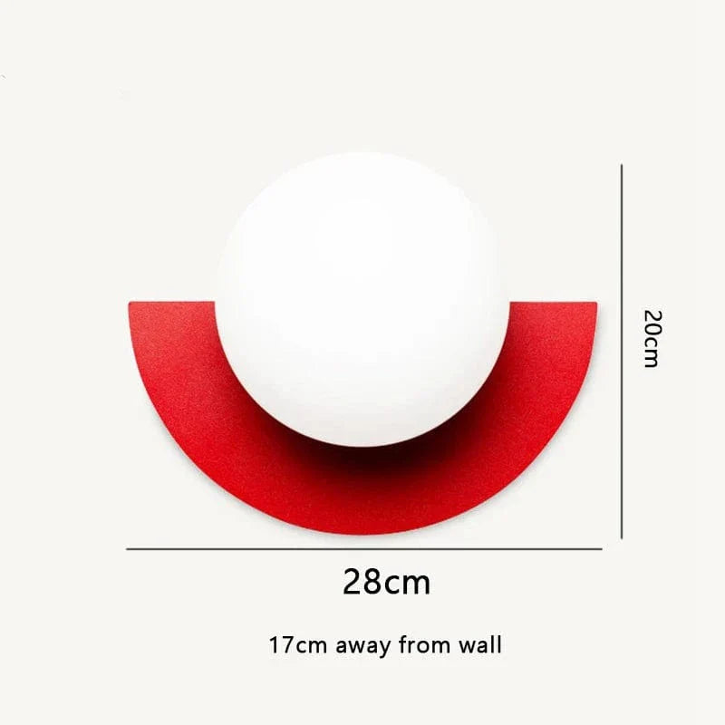 Frosted Globe Smidesjärn Vägglampa