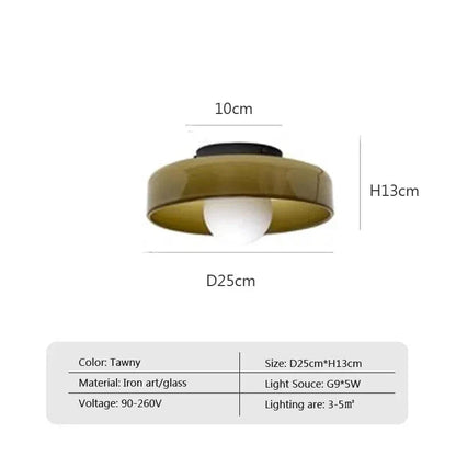 Glas Tak- och Vägglampor