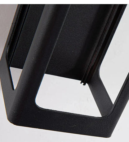 IP67 Vattentät 12W Svart Aluminium Utomhusvägglampa – Modern Utvändig Vägglampa för Trädgård och Veranda