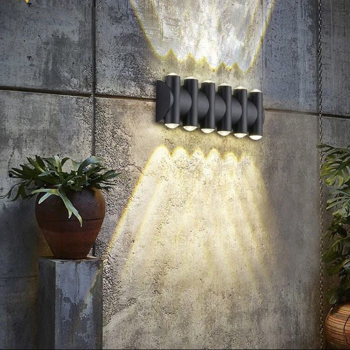 IP68 Vattentät LED Utomhusvägglampa – Hållbar Aluminium Utomhusvägglampa för Trädgård och Veranda, Mångsidiga Storleksalternativ