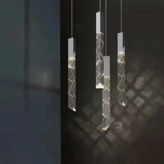K9 Crystal LED Pendelarmatur – Anpassningsbar Hänglampa för Vardagsrum, Sovrum och Kommersiella Utrymmen