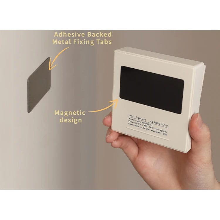 LED Sängbordslampa med magnetisk attraktion – Modern nattdukslamp för sovrum, varm vit ljusglöd, USB uppladdningsbar